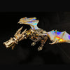 600CS DIY Mechanical Steampunk Western Dragon with Wing Assembly 3D Metal Model Kits - stirlingkit