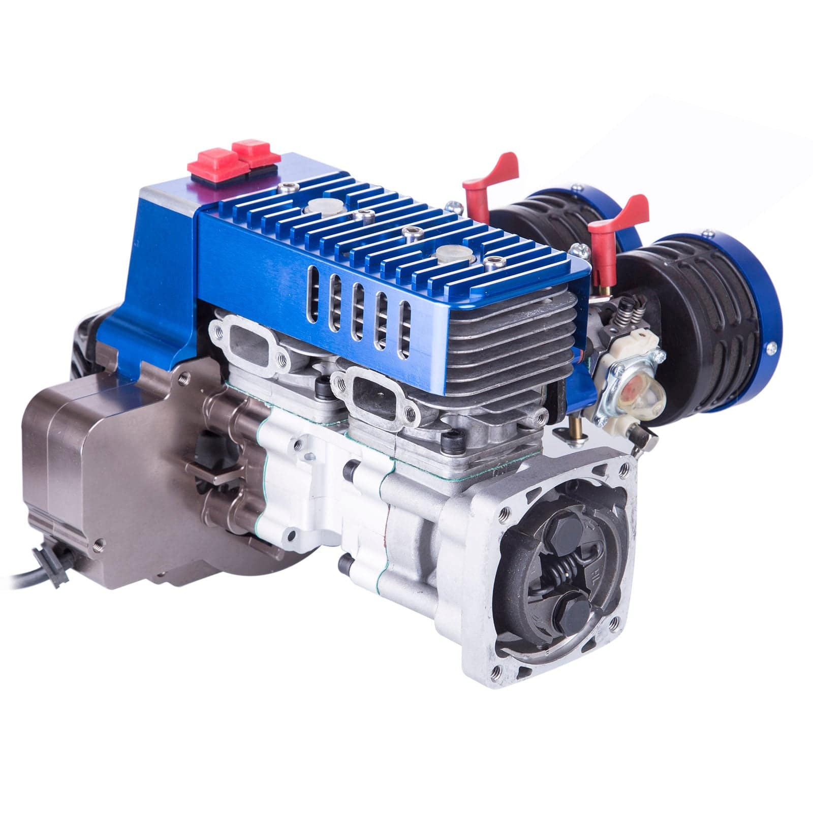Double-cylinder 60cc Inline Gasoline Engine for 1/5 RC Car HPI BAJA ...
