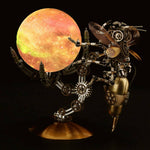 627PCS Mechanical Wasp Metal Model Kits with Planet Moon Lamp - stirlingkit