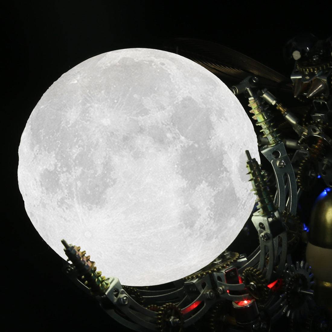 627PCS Mechanical Wasp Metal Model Kits with Planet Moon Lamp - stirlingkit