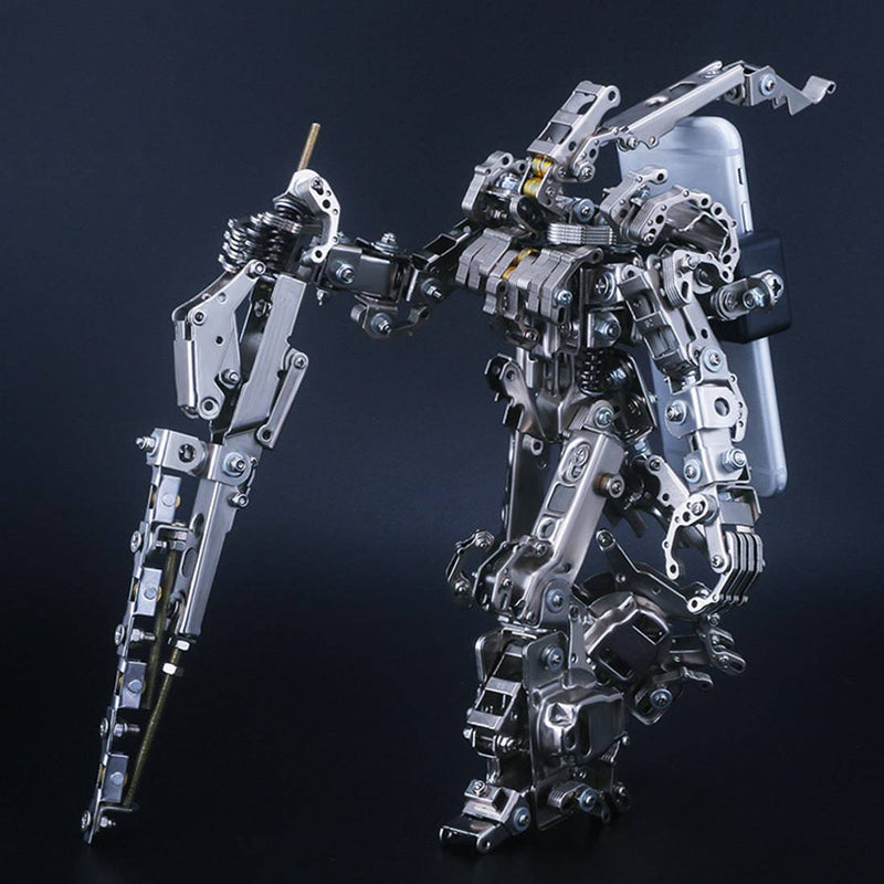 638Pcs Metal Blade Master Assembly Mecha Model Kit Phone Holder - stirlingkit