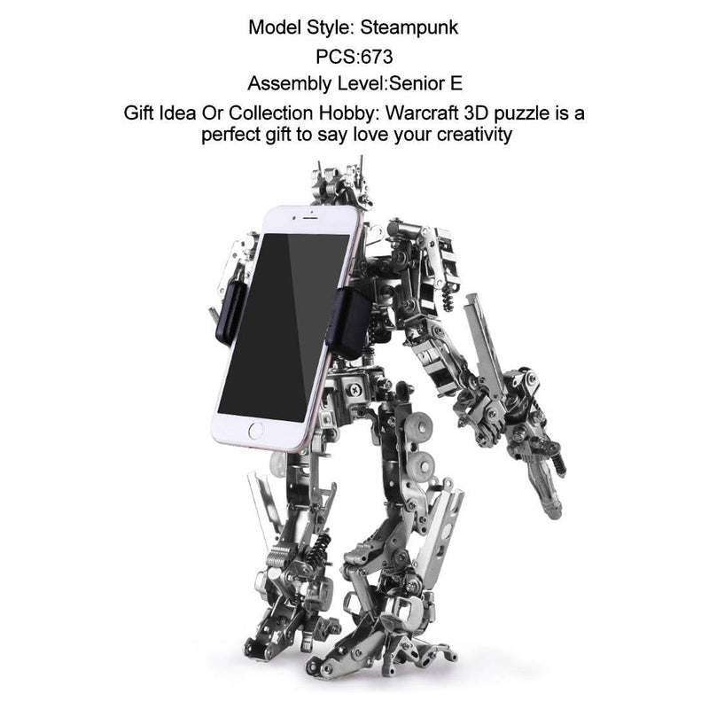 673PCS 3D Metal Explorer Mobile Phone Holder DIY Mechanical kit - stirlingkit
