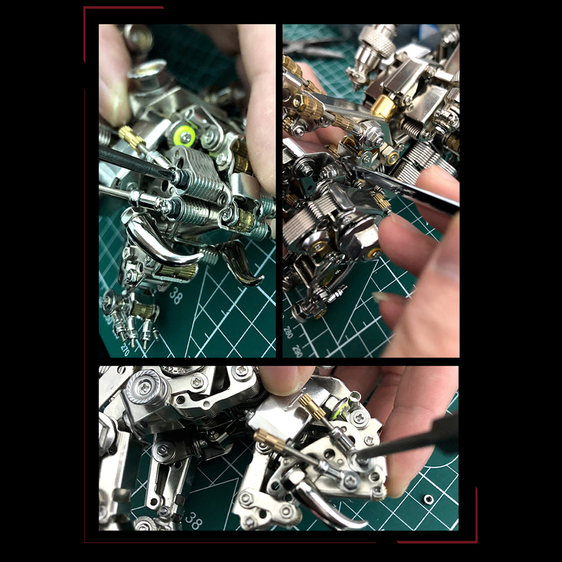 Lean Assembly Build Kit 700PCS+ Colorful Bengal Tiger 3D Metal Model Assembly Building Kit for ...