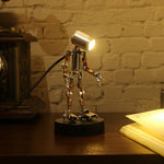 78Pcs DIY Metal Mechanical Mini Night Light Lamp Man Assembly Model Kit - stirlingkit