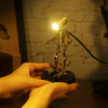 78Pcs DIY Metal Mechanical Mini Night Light Lamp Man Assembly Model Kit - stirlingkit