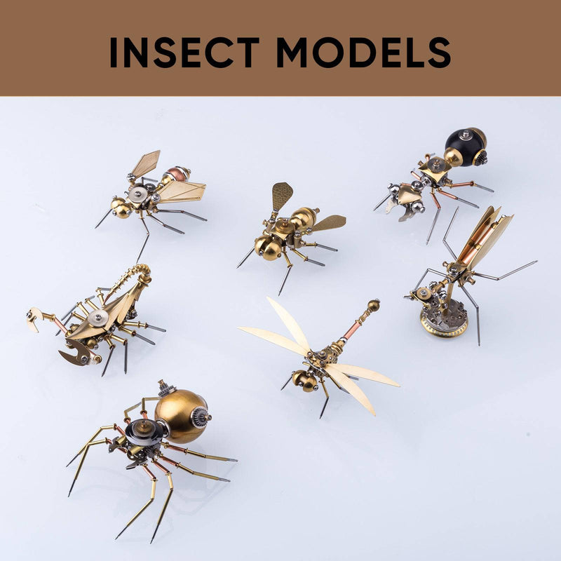 7PCS Exquisite Mini Mechanical Insect Christmas Gift Box Set Educational Toy Gift - stirlingkit