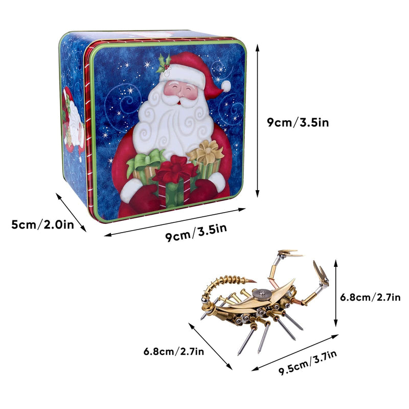 7PCS Exquisite Mini Mechanical Insect Christmas Gift Box Set Educational Toy Gift - stirlingkit