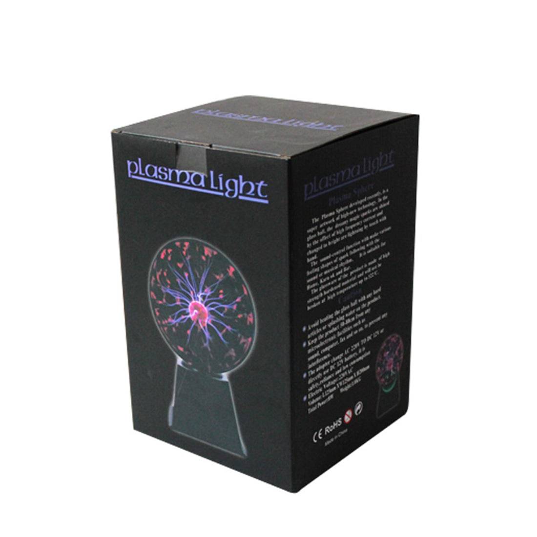 4.5V Plasma Globe Lamp with Power Adapter EU Plug - stirlingkit