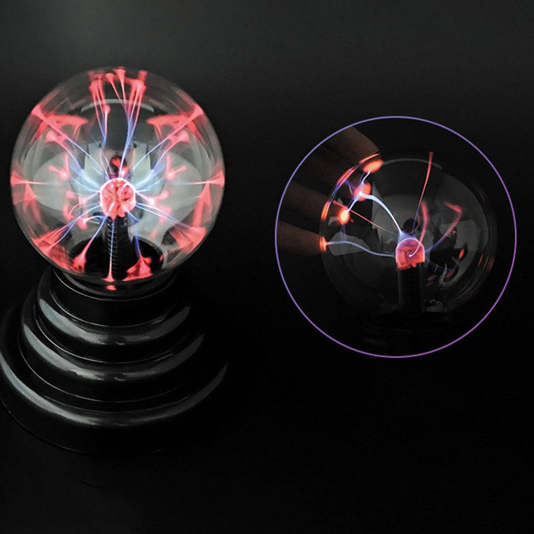 4.5V Plasma Globe Lamp with Power Adapter EU Plug - stirlingkit