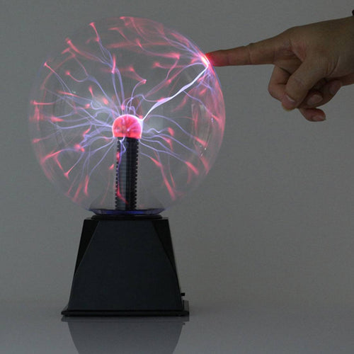 4.5V Plasma Globe Lamp with Power Adapter EU Plug - stirlingkit