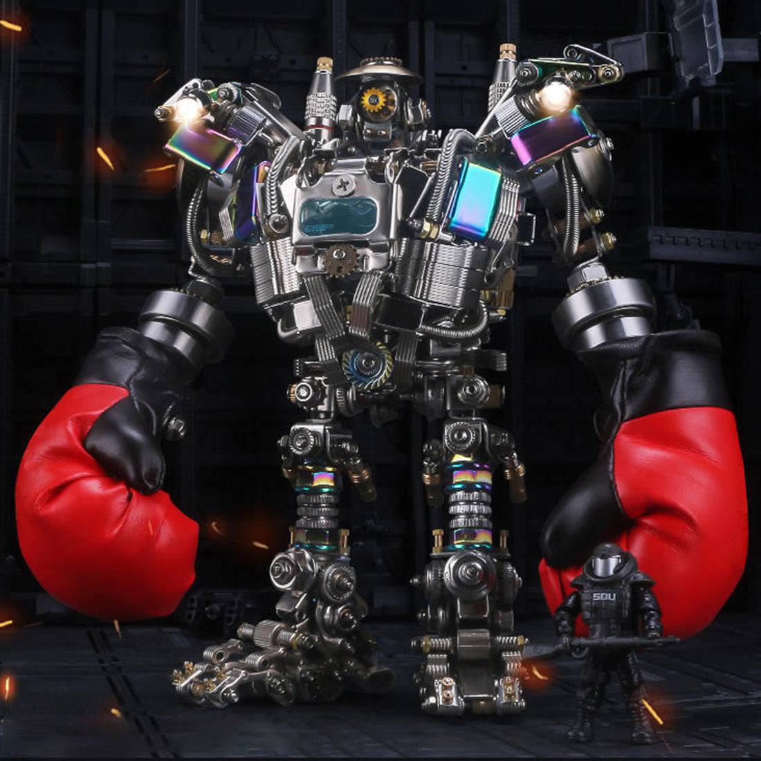 880PCS+ DIY Mechanical Boxing Enthusiasts Mech Metal Model Educational Toy Gift - stirlingkit
