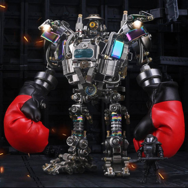 880PCS+ DIY Mechanical Boxing Enthusiasts Mech Metal Model Educational Toy Gift - stirlingkit