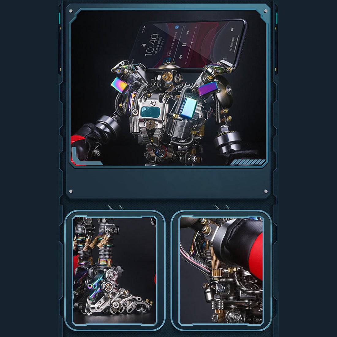 880PCS+ DIY Mechanical Boxing Enthusiasts Mech Metal Model Educational Toy Gift - stirlingkit