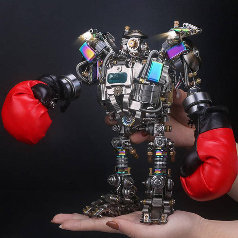 880PCS+ DIY Mechanical Boxing Enthusiasts Mech Metal Model Educational Toy Gift - stirlingkit