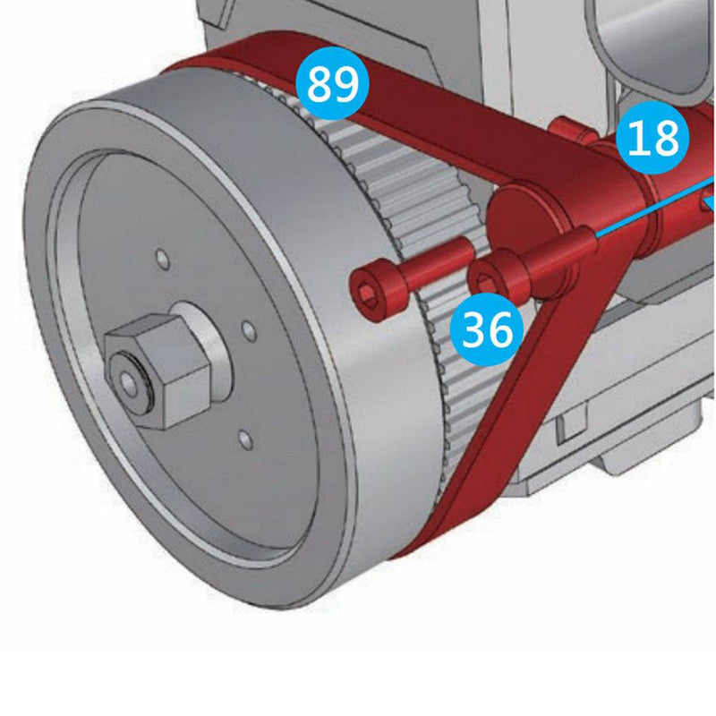 #89 90MXL Starter Belt（90）for Toyan FS-L400 Engine - stirlingkit