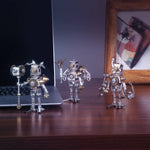 8PCS DIY Metal Mechanical Saint 3D Model Assembly Educational Toy Kit - stirlingkit
