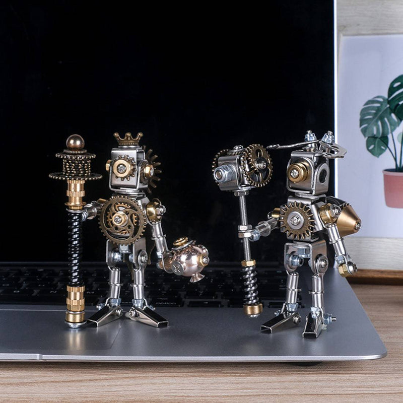 8PCS DIY Metal Mechanical Saint 3D Model Assembly Educational Toy Kit - stirlingkit