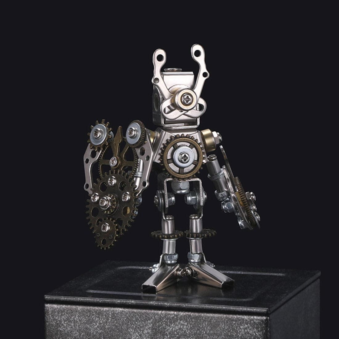 8PCS DIY Metal Mechanical Saint 3D Model Assembly Educational Toy Kit - stirlingkit