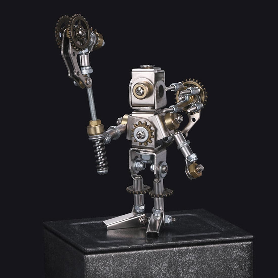 8PCS DIY Metal Mechanical Saint 3D Model Assembly Educational Toy Kit - stirlingkit