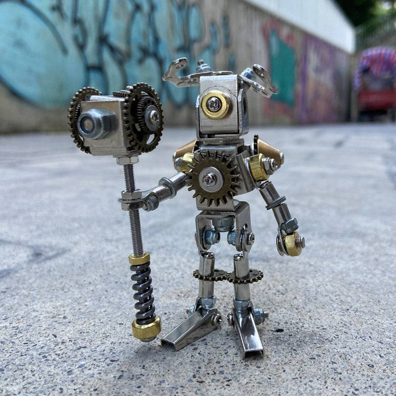 8PCS DIY Metal Mechanical Saint 3D Model Assembly Educational Toy Kit - stirlingkit