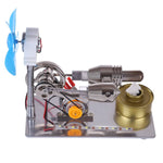 γ GammaType Stirling Engine Generator Model with LED Light Bar & Fan  Science Experiment Educational Toy - stirlingkit