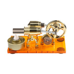 γ-shape Hot-air LED External Combustion Stirling Engine Model - stirlingkit
