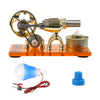 γ-shape Hot-air LED External Combustion Stirling Engine Model - stirlingkit