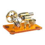 γ-shape Hot-air LED External Combustion Stirling Engine Model - stirlingkit