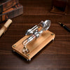 γ-shape LED Lights Stirling Engine Model with Wooden Base Science Experiment Teaching Gift - stirlingkit