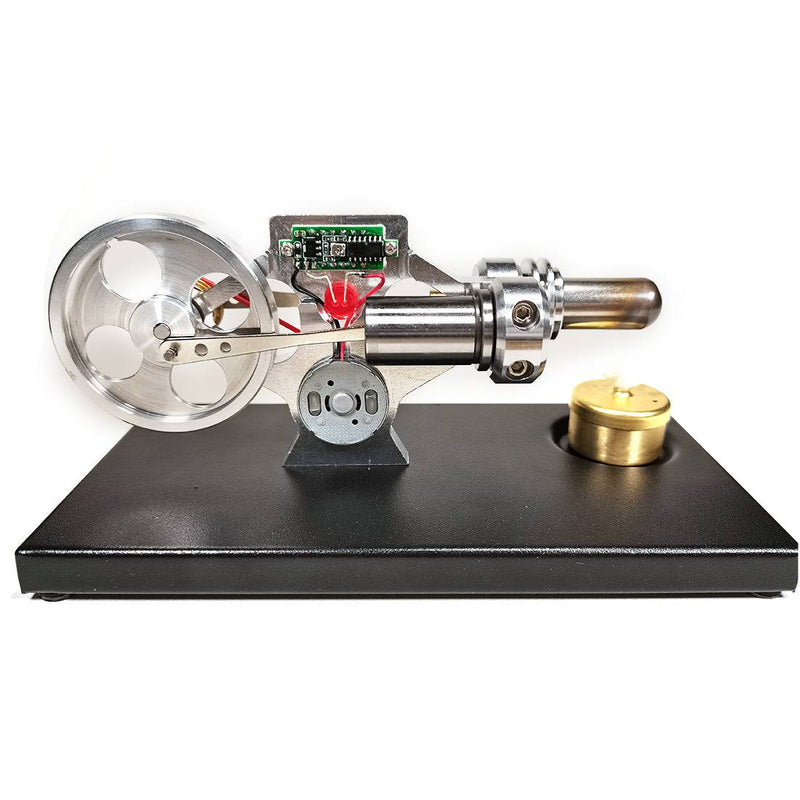 γ Type Digital Stirling Engine Model with Glow Lamp Bead  Science Experiment Toy - stirlingkit
