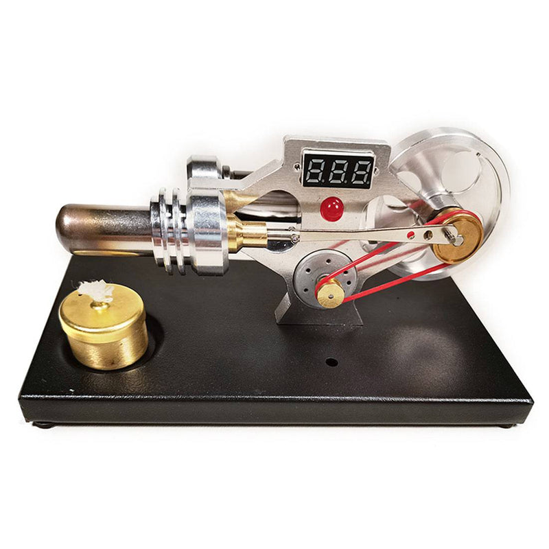 γ Type Digital Stirling Engine Model with Glow Lamp Bead  Science Experiment Toy - stirlingkit