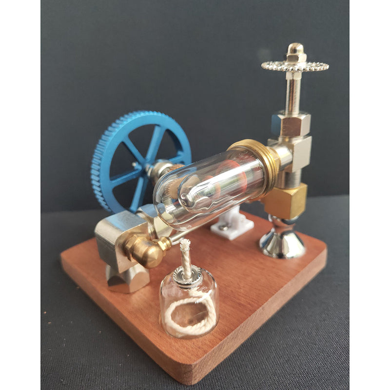 Adjustable Speed Stirling Engine Model Toy with Vertical Flywheel Science Experiment - stirlingkit