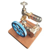 Adjustable Speed Stirling Engine Model Toy with Vertical Flywheel Science Experiment - stirlingkit