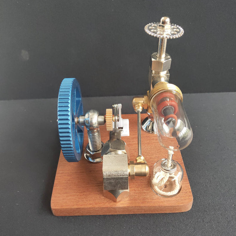 Adjustable Speed Stirling Engine Model Toy with Vertical Flywheel Science Experiment - stirlingkit