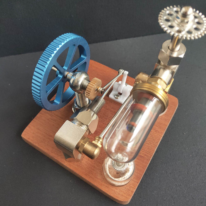 Adjustable Speed Stirling Engine Model Toy with Vertical Flywheel Science Experiment - stirlingkit