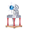 Air-Cooled Metal Vertical Stirling Engine with Flywheel Fan Model Education Toy - stirlingkit