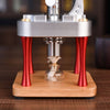 Air-Cooled Metal Vertical Stirling Engine with Flywheel Fan Model Education Toy - stirlingkit