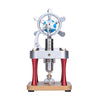 Air-Cooled Metal Vertical Stirling Engine with Flywheel Fan Model Education Toy - stirlingkit