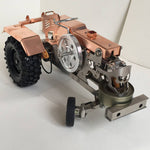 Alcohol Powered Mini Tractor with Fire Stirling Engine - stirlingkit