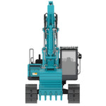 All-metal 1/14 2.4G 10CH Multi-Functional RC Hydraulic Excavator Engineering Navvy Construction Machinery Model Blue - stirlingkit
