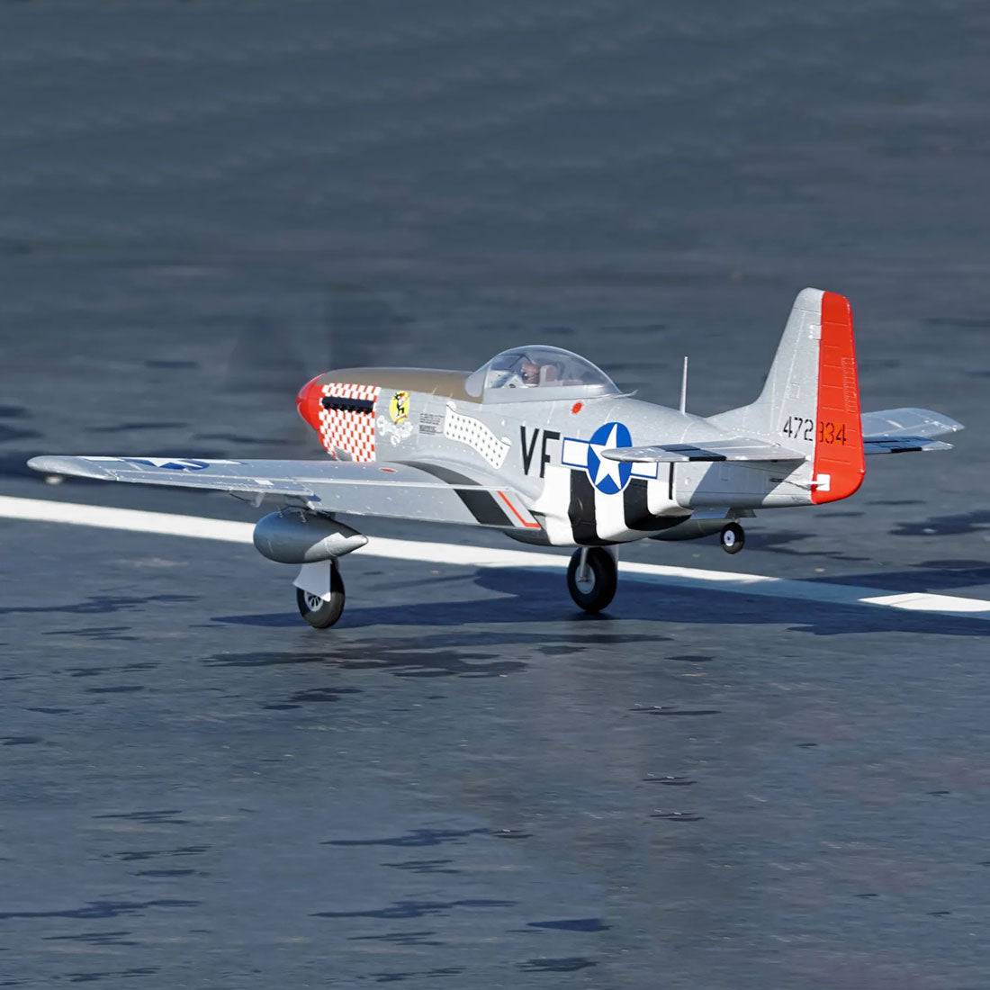Arrows Hobby 1100mm P-51 Propeller Fighter RC Airplane Aircraft PNP Assembly - stirlingkit