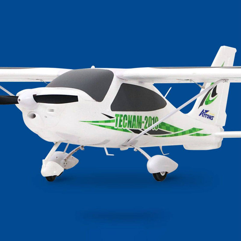 Arrows Hobby 1450mm Tecnam Beginner Electric RC Aircraft Fixed Wing Airplane with Flight Control System (No Remote Controller Receiver and Battery) - PNP Version - stirlingkit