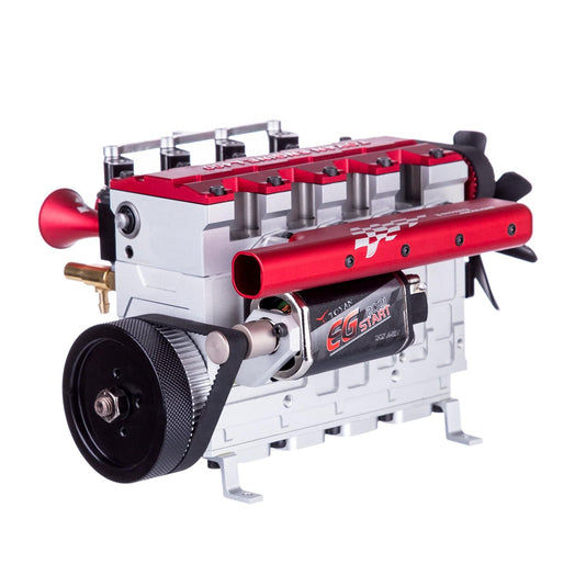 Assembled Toyan FS-L400 14cc Inline Four-cylinder Four-stroke Water-cooled Nitro Engine Model - RTR Version - stirlingkit
