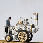 Assembly Rocket Locomotive Steam Train Retro Stirling Engine Model (No Track ) - stirlingkit