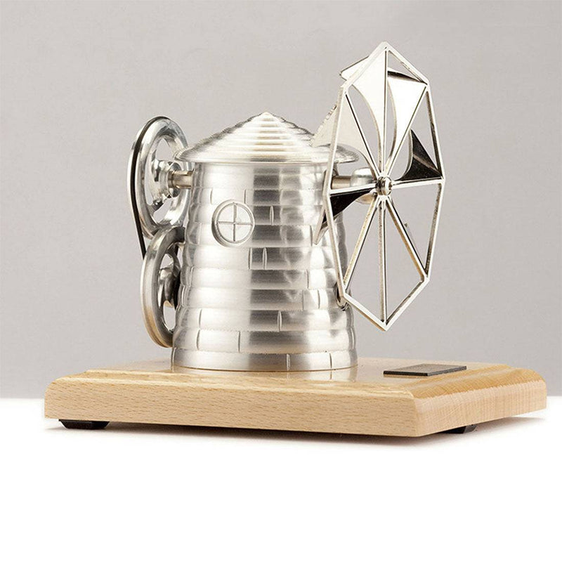 Assembly Runnable Windmill W1 Stirling Engine Turbine with Linkage Device Model Kit - stirlingkit