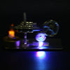 Assembly Single Cylinder Stirling Engine Generator DIY Model - Golden - stirlingkit