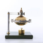 Assembly UFO Spin Suspension Hero's Steam Engine with Copper Boiler - stirlingkit