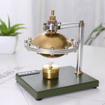 Assembly UFO Spin Suspension Hero's Steam Engine with Copper Boiler - stirlingkit