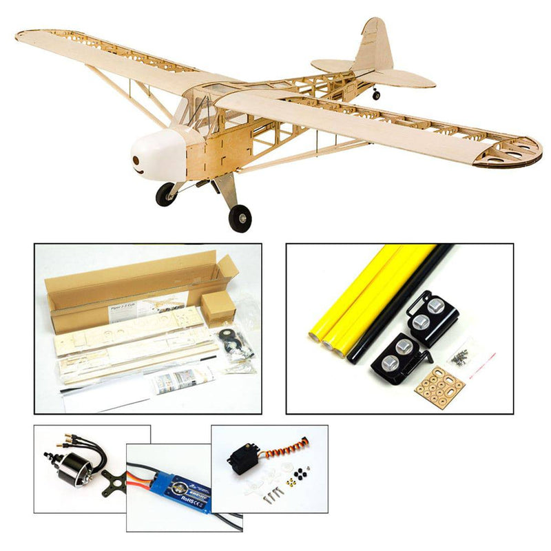 Balsa Wood RC Airplane Electric Trainer Plane 1800mm Assembly KIT - stirlingkit