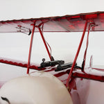 Balsa Wood RC Biplane Electric Trainer Fixed-wing Aircraft Assembly 770mm ARF - Red - stirlingkit